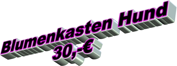 Blumenkasten Hund 30,-€